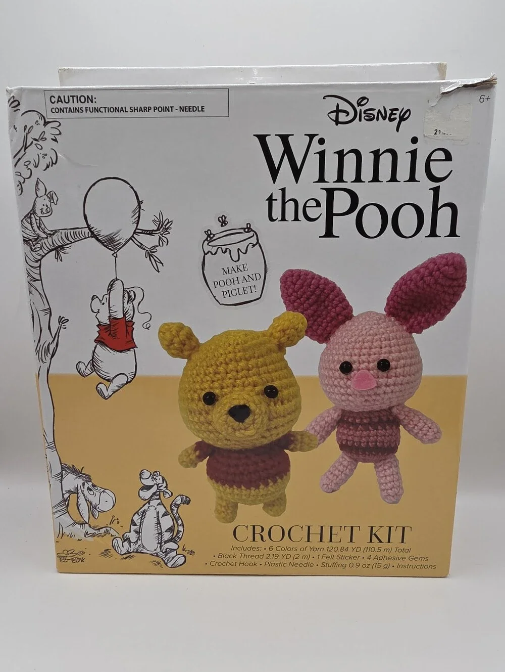 Incomplete- Disney Winnie the Pooh Piglet Crochet Kit - Picture 1 of 2